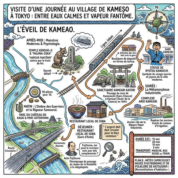 Visite d'une journée au village de Kameso à Tokyo