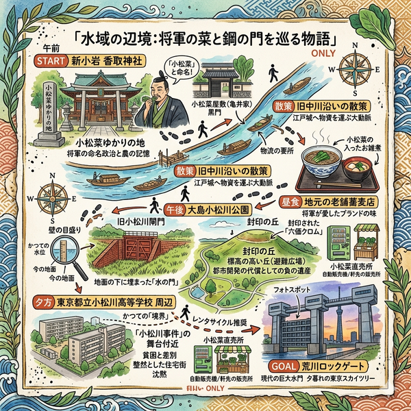 東京小松川町一日遊行程