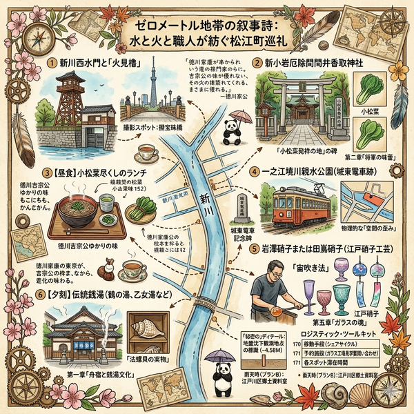 東京松江町一日遊行程