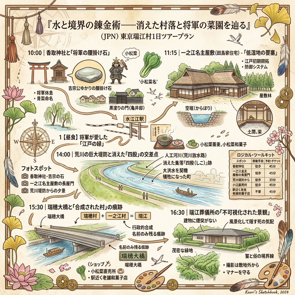 東京篠崎村一日遊行程