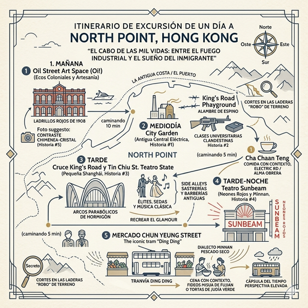 Itinerario de excursión de un día a North Point, Hong Kong