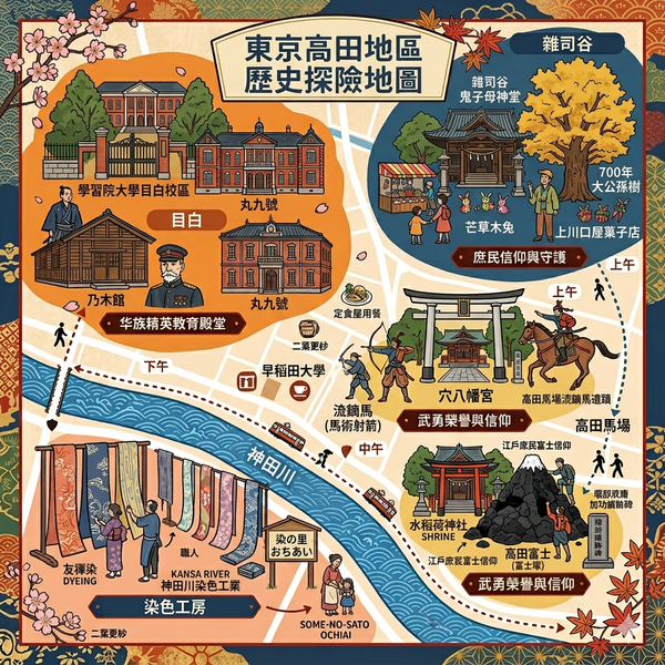 東京高田町一日遊行程