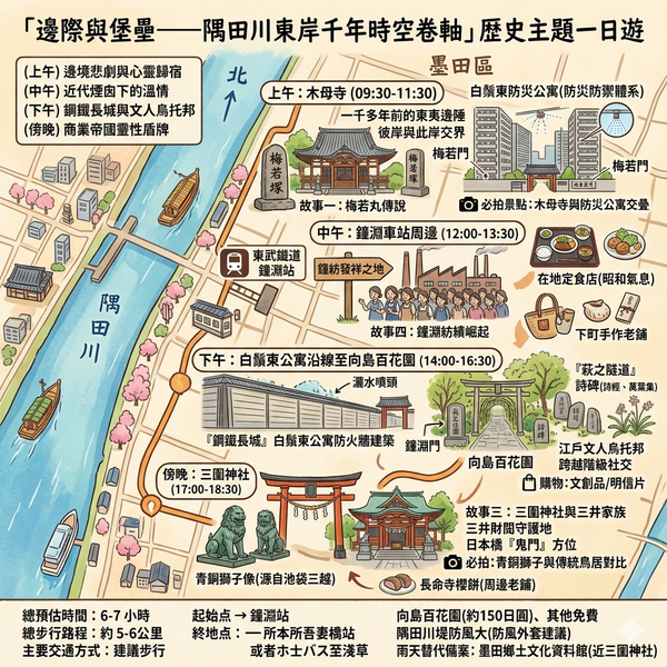 東京隅田町一日遊行程