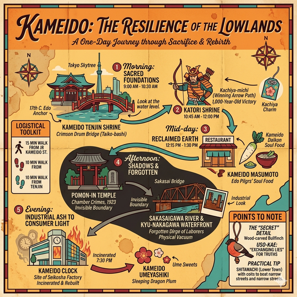 One-Day Itinerary for Kameido, Tokyo