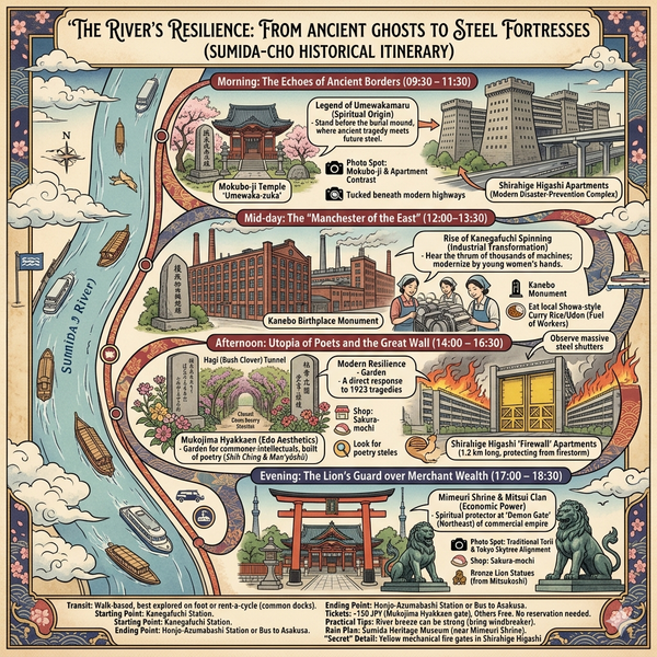 A one-day itinerary for exploring Sumida-cho, Tokyo