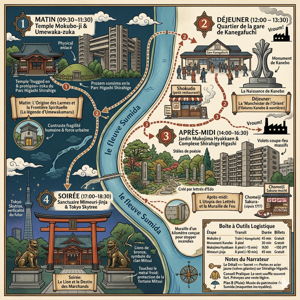 Itinéraire d'une journée à Tokyo Terajimacho
