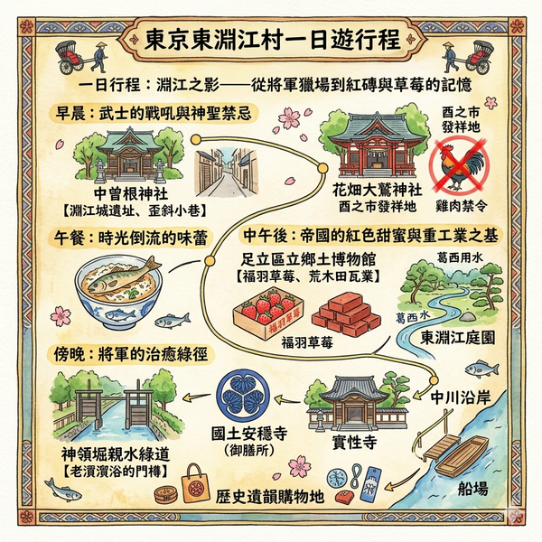 東京千住町一日旅遊行程