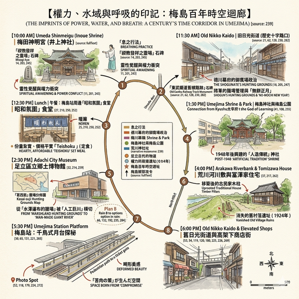 東京梅島町一日遊行程