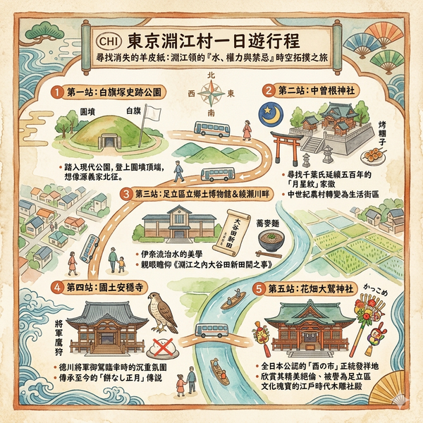 東京淵江村一日遊行程