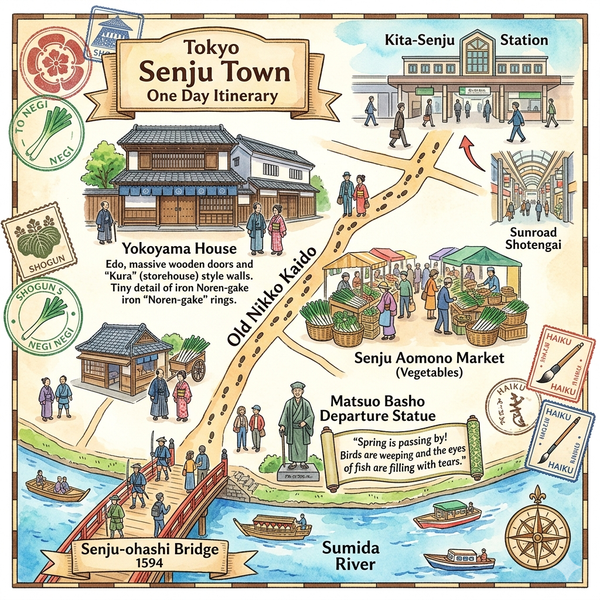 Tokyo Senju Town One Day Itinerary