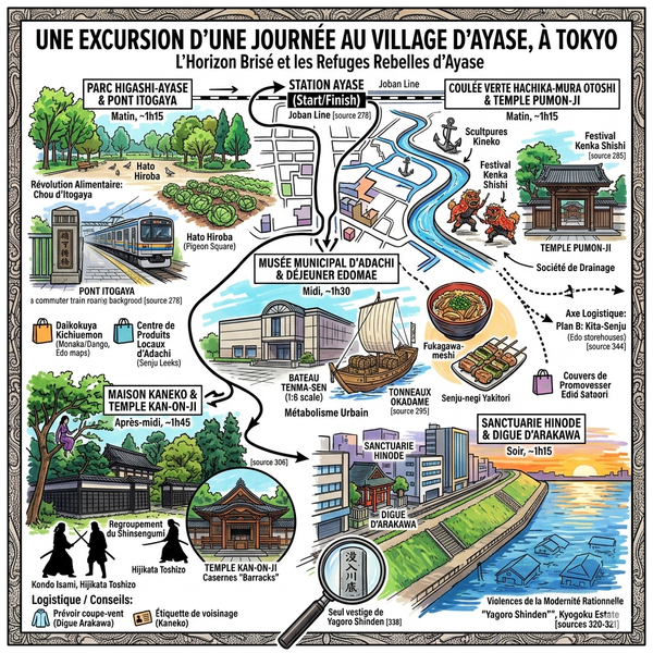 Une excursion d'une journée au village d'Ayase, à Tokyo
