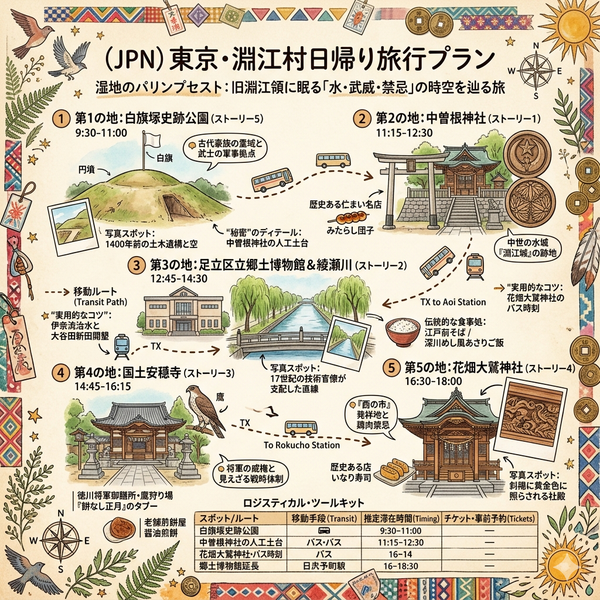 東京・淵江村日帰り旅行プラン