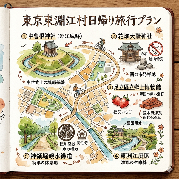 東京千住町一日旅遊行程