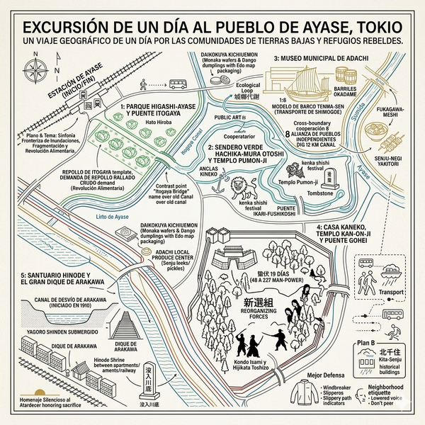 Excursión de un día al pueblo de Ayase, Tokio