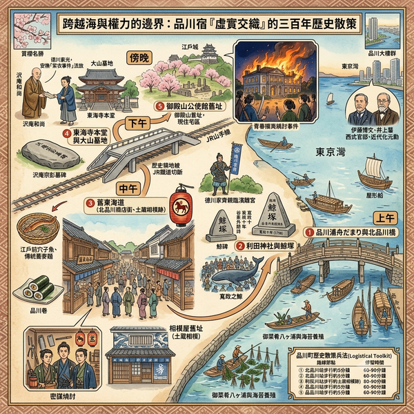 跨越海與權力的邊界：品川宿「虛實交織」的三百年歷史散策