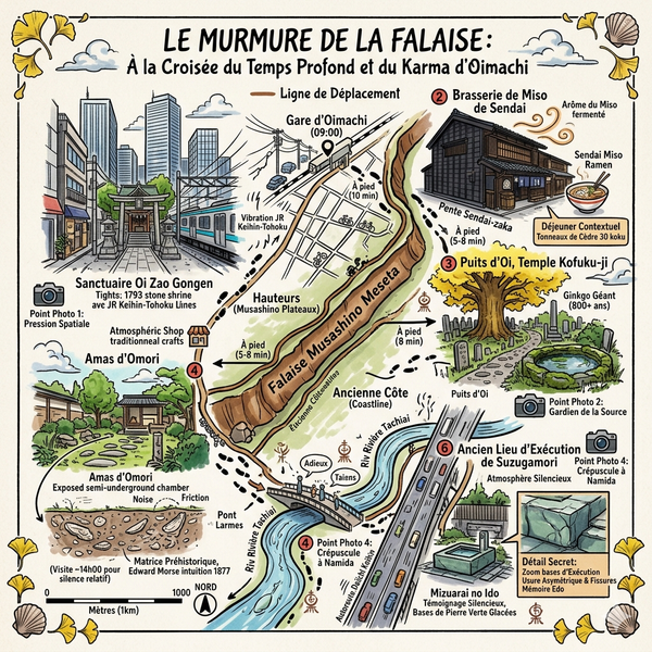 Le Murmure de la Falaise _ À la Croisée du Temps Profond et du Karma d'Oimachi