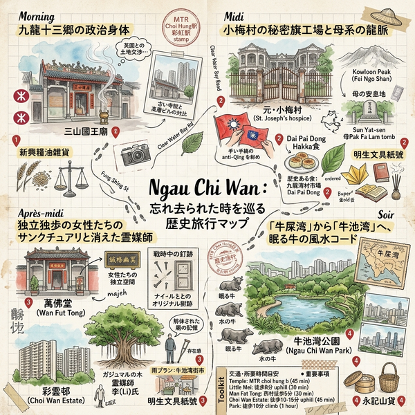 ナラティブ・タイトル：牛池湾（ガウチーワン）の「離心力」をたどる旅――放逐された者たちと土着の記憶