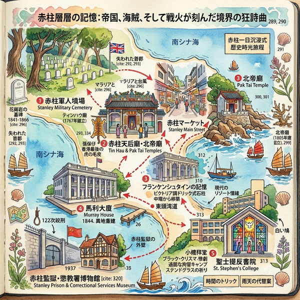 赤柱層層の記憶：帝国、海賊、そして戦火が刻んだ境界の狂詩曲