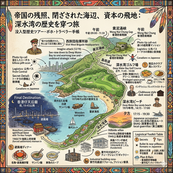 帝国の残照、閉ざされた海辺、資本の飛地：深水湾の歴史を穿つ旅