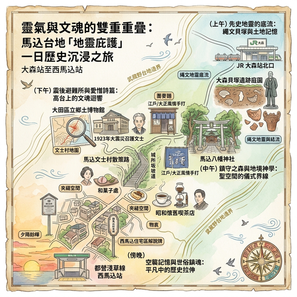 靈氣與文魂的雙重重疊：馬込台地「地靈庇護」一日歷史沉浸之旅