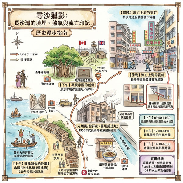 香港長沙灣歷史故事一日遊