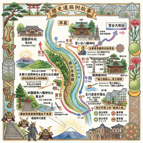 《結界、擬態與玻璃之城：東京東調布町地脈的一日時空穿越》