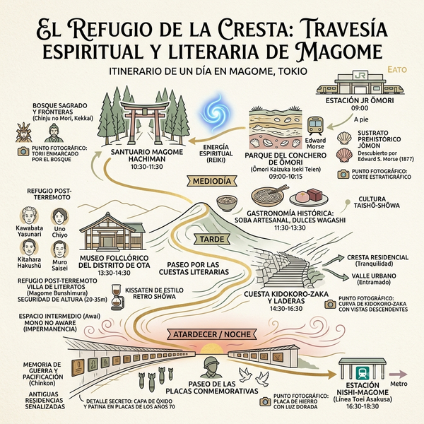 El Refugio de la Cresta_ Travesía por las Capas Espirituales y Literarias de Magome