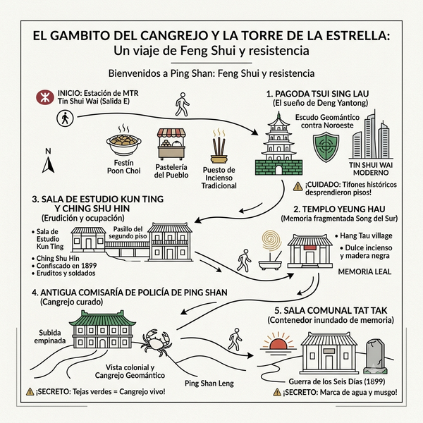 El gambito del cangrejo y la torre de la estrella_ Un viaje de Feng Shui y resistencia