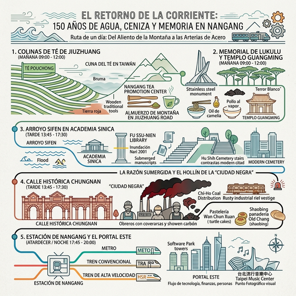 El Retorno de la Corriente_ 150 Años de Agua, Ceniza y Memoria en Nangang