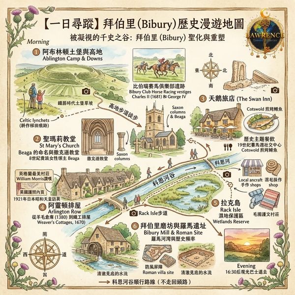 被凝視的千史之谷：比伯瑞（Bibury）聖化與重塑一日尋蹤