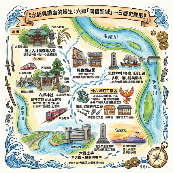 水脈與鐵血的轉生：六郷「閾值聖域」一日歷史散策