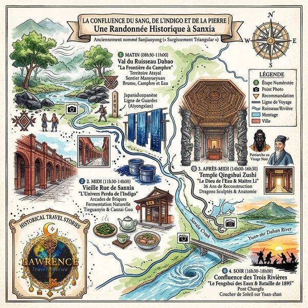 La Confluence du Sang, de l_Indigo et de la Pierre_ Une Randonnée Historique à Sanxia.