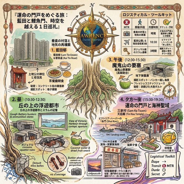 『運命の門戸をめぐる旅：藍田と鯉魚門、時空を越える1日巡礼』