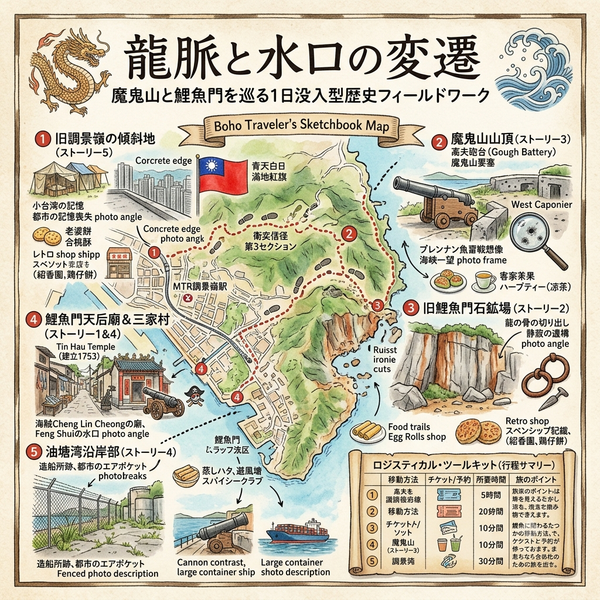 龍脈と水口の変遷：魔鬼山と鯉魚門を巡る1日没入型歴史フィールドワーク