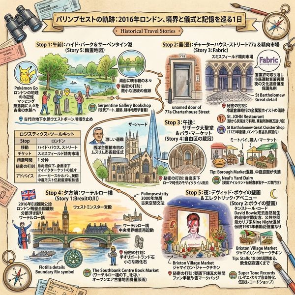 パリンプセストの軌跡：2016年ロンドン、境界と儀式と記憶を巡る1日