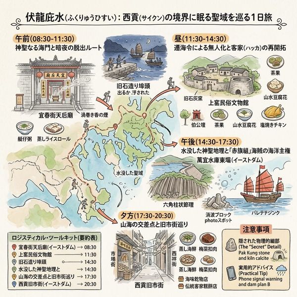 伏龍庇水（ふくりゅうひすい）：西貢（サイクン）の境界に眠る聖域を巡る1日旅