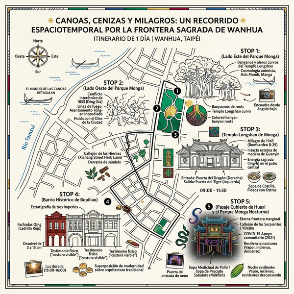 Canoas, Cenizas y Milagros_ Un Recorrido Espaciotemporal por la Frontera Sagrada de Wanhua