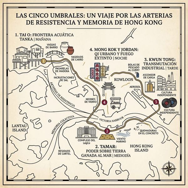 Las Cinco Umbrales_ Un Viaje por las Arterias de Resistencia y Memoria de Hong Kong