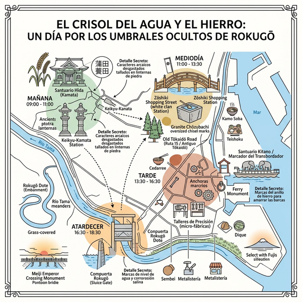 El Crisol del Agua y el Hierro_ Un Día por los Umbrales Ocultos de Rokugō