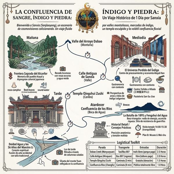 La Confluencia de Sangre, Índigo y Piedra_ Un Viaje Histórico de 1 Día por Sanxia