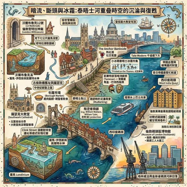 暗流、斷頭與冰霜：泰晤士河重疊時空的沉淪與復甦