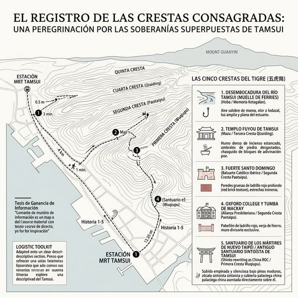 Una excursión de un día para explorar la historia del distrito de Tamsui, Taiwán