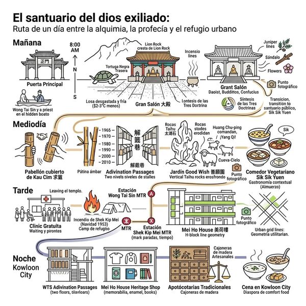 El Templo de Wong Tai Sin: Un Dios en el Exilio sobre el Meridiano del Dragón