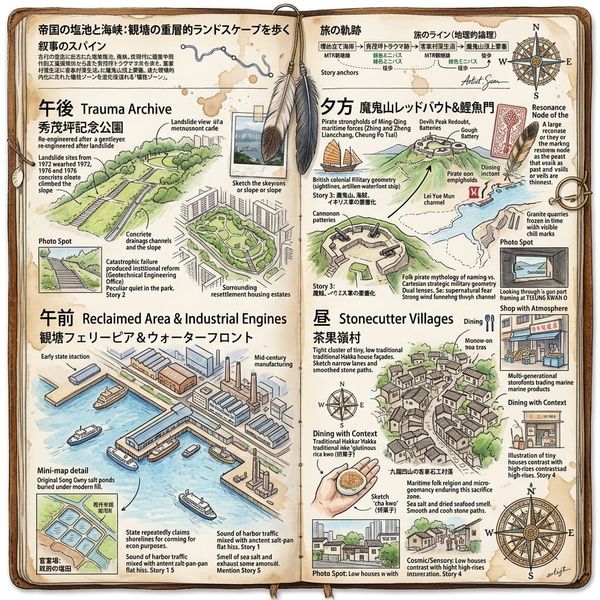 帝国の塩池と海峡：観塘の重層的ランドスケープを歩く