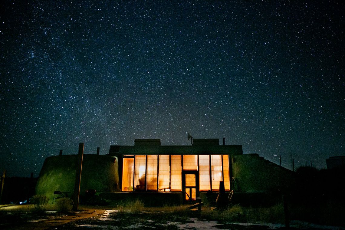 staying at an earthship