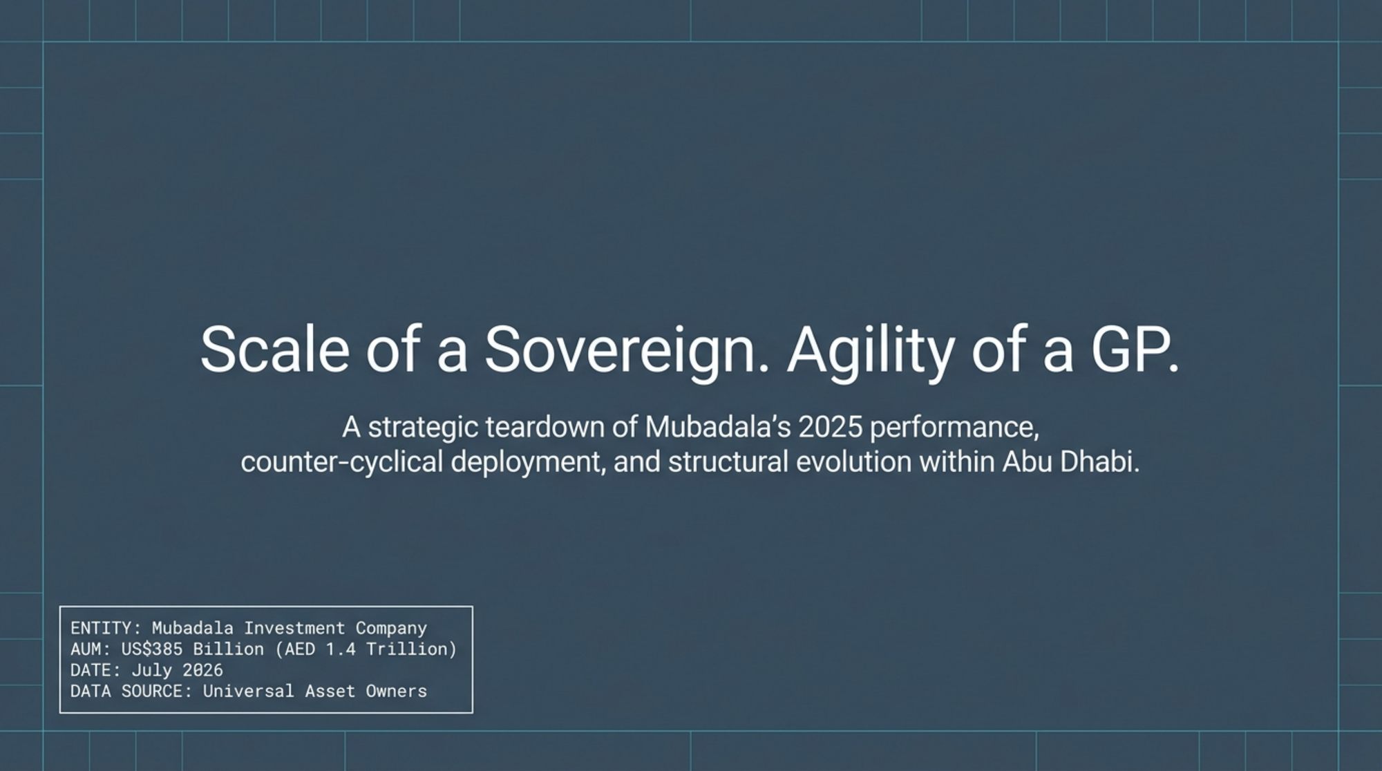 Mubadala: the agile sovereign — scaling growth through thematic conviction.