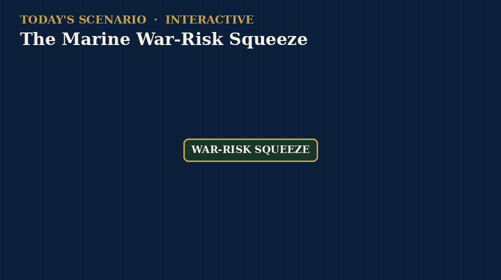 Interactive scenario: the marine war-risk squeeze