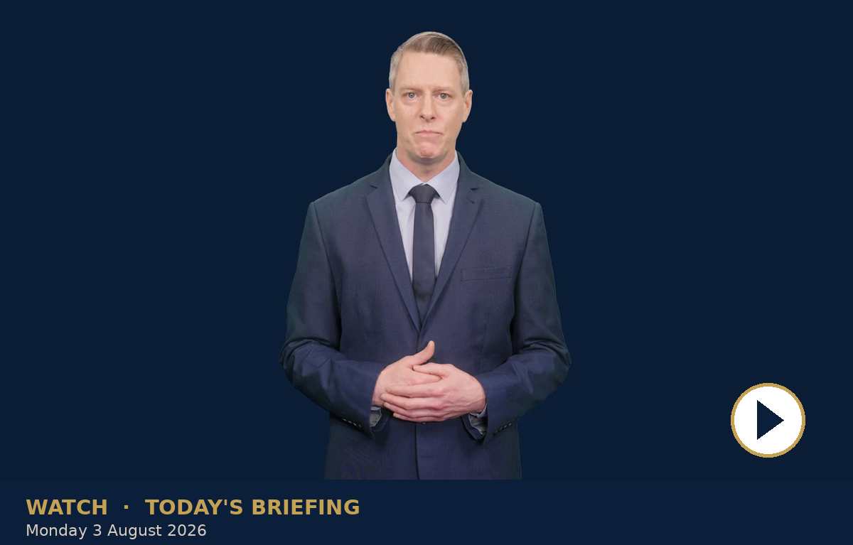 Watch today's briefing