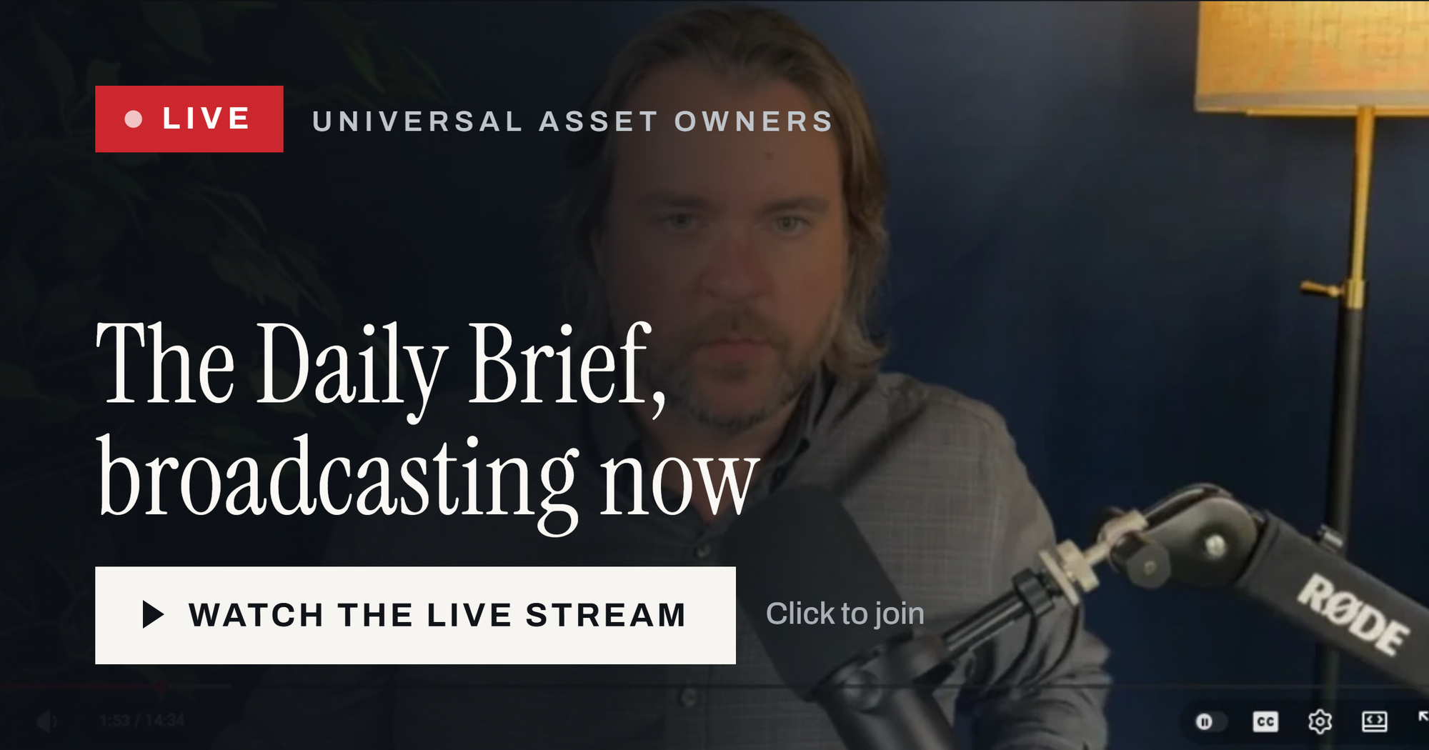 LIVE NOW — UAO Daily Morning Briefing. Watch today’s briefing.