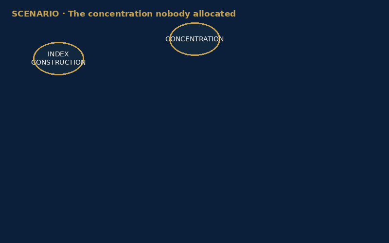 The concentration nobody allocated — from index construction to votes withheld